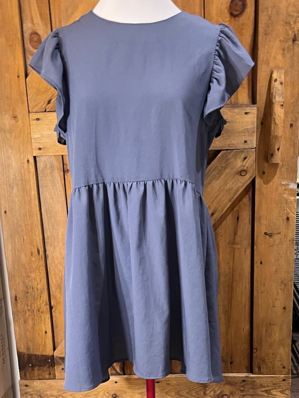 Womance blue grey dress size large